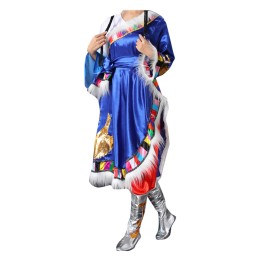 Custom-made ethnic minority dance costumes, custom-made adult female Tibetan performance costumes, Tibetan costumes, Tibetan dance costumes for women SKDO015 Custom-made ethnic minority dance costumes, custom-made adult female Tibetan performance costumes, Tibetan costumes, Tibetan dance costumes for women SKDO015
